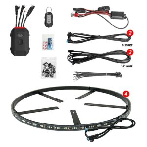 XK Glow Ultra Bright LED Wheel Ring Light Kit